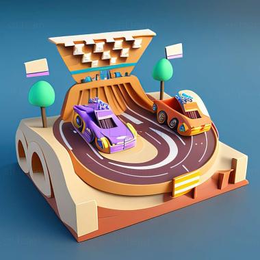 3D model Table Top Racing World Tour game (STL)